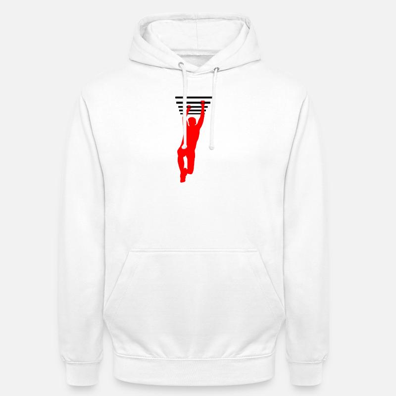 OCR Grip – Hanging Bars Design - Unisex Hoodie - white