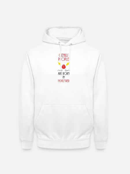 Genie Born November Baby Gift - Unisex Hoodie - white