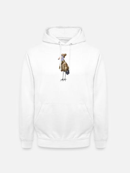 Schuhschnabel im Strickpullover Winter Weihnachten - Unisex Hoodie - Weiß
