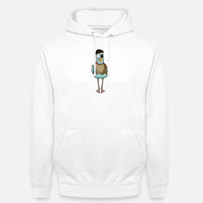 Mouette zombie - Sweat-shirt à capuche unisexe - blanc