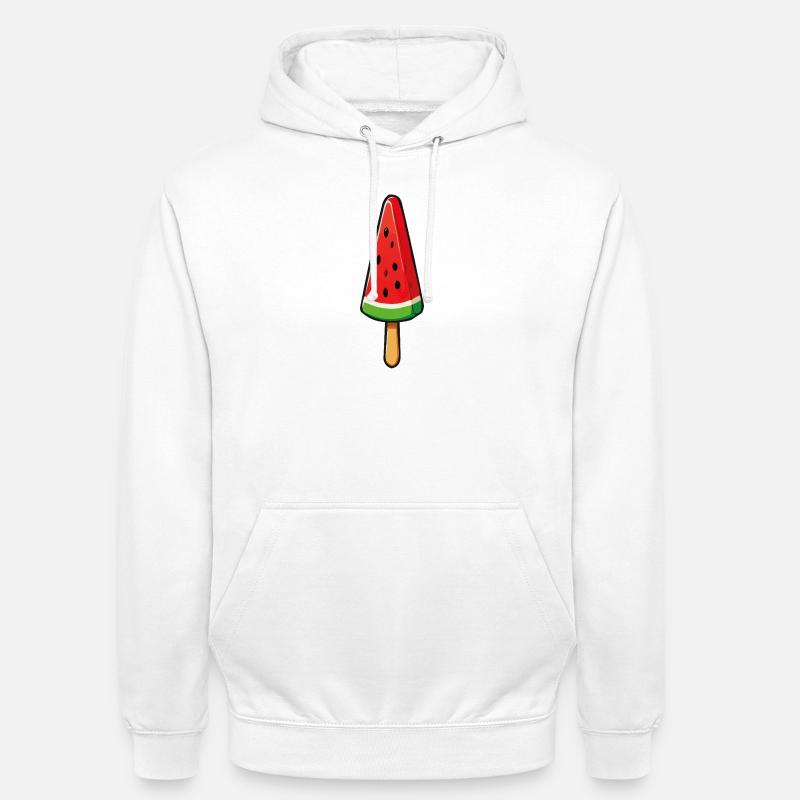 Watermelon Popsicles - Unisex Hoodie - white