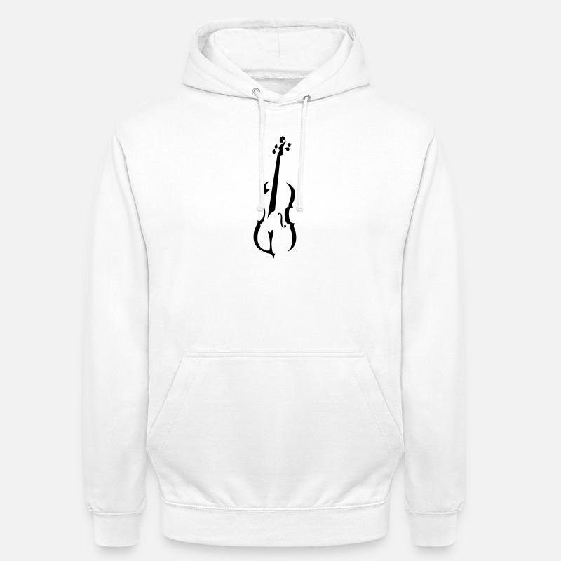 cello - Sweat-shirt à capuche unisexe - blanc