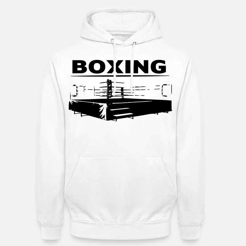 Boxing | Boxring - Unisex Hoodie - Weiß