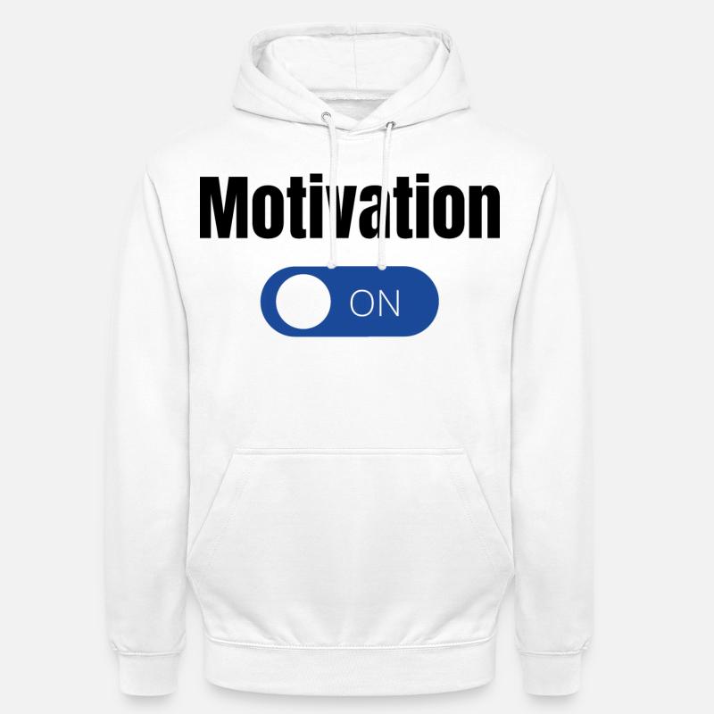 Einstellung Blauer EinAus Toggle  - Unisex Hoodie - Weiß