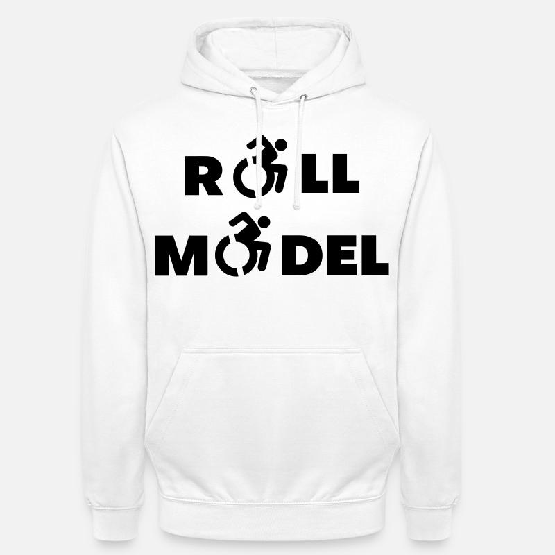 Jeder Rollstuhlfahrer ist ein Vorbild * - Unisex Hoodie - Weiß