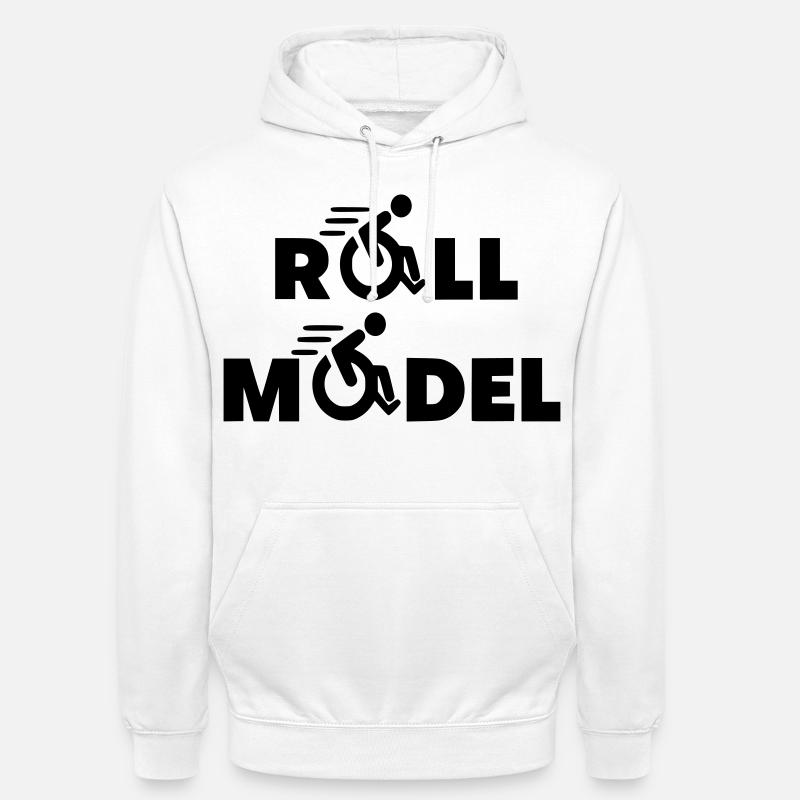 Jeder Rollstuhlfahrer ist ein Vorbild * - Unisex Hoodie - Weiß