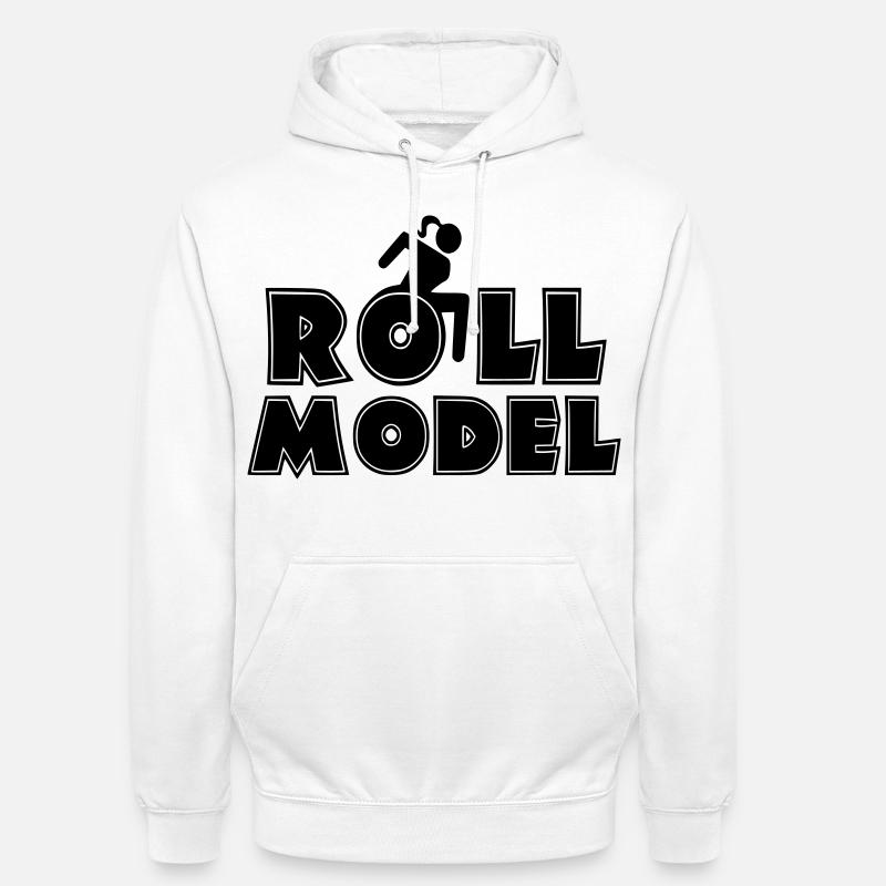 Jeder Rollstuhlfahrer ist ein Vorbild * - Unisex Hoodie - Weiß