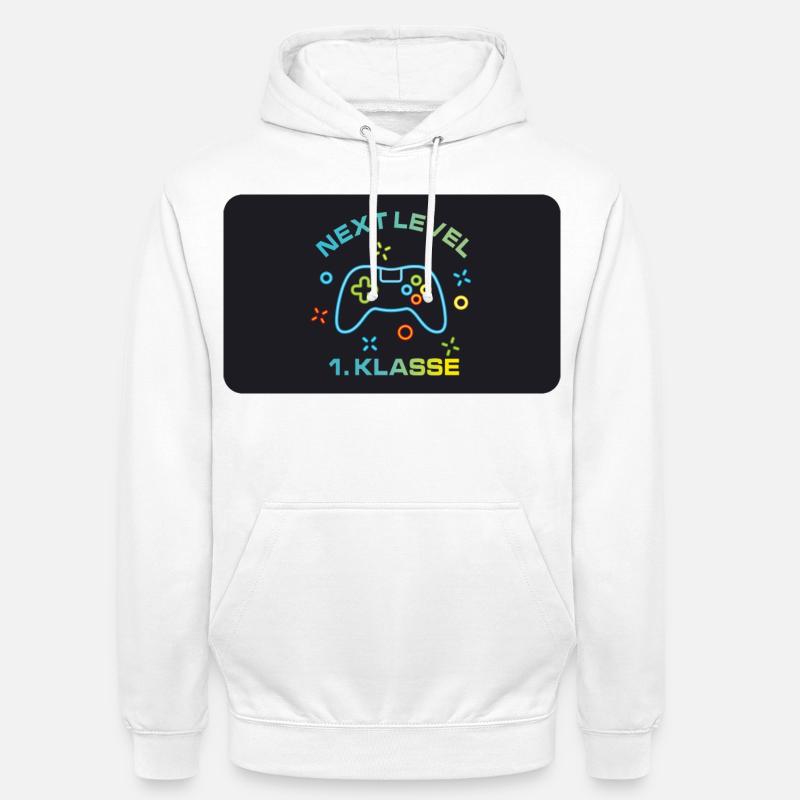 Game Controller - Next Level 1st Class - Unisex Hoodie - white