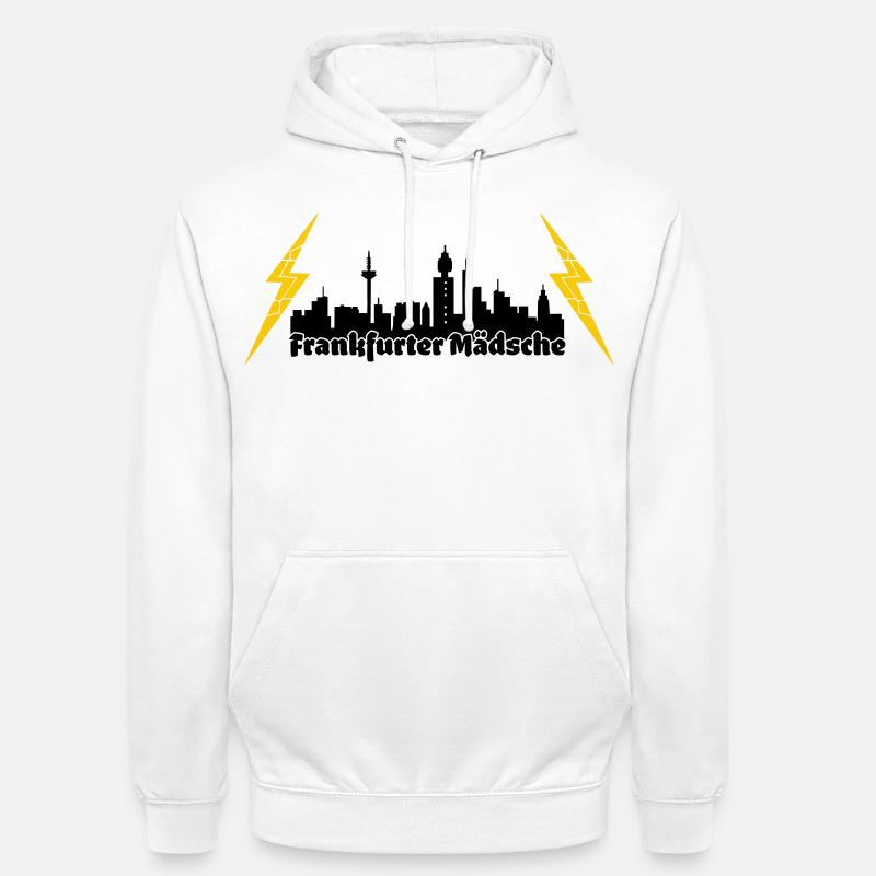 Frankfurter Maedsche ffm skyline - Unisex Hoodie - Weiß