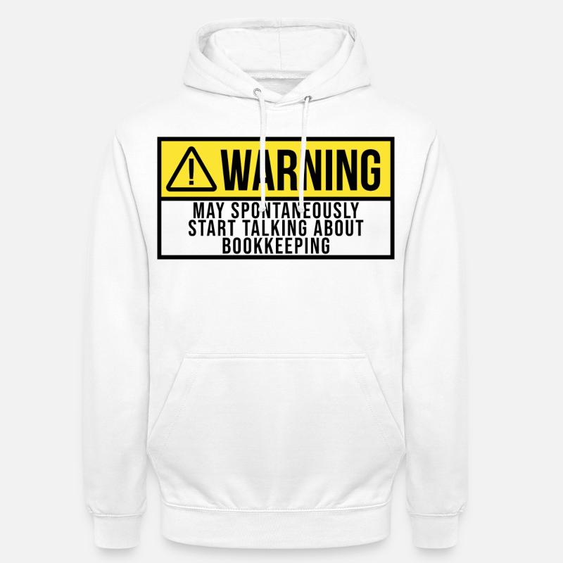 comptable - Sweat-shirt à capuche unisexe - blanc