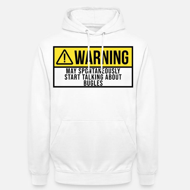 Bugle - Sweat-shirt à capuche unisexe - blanc