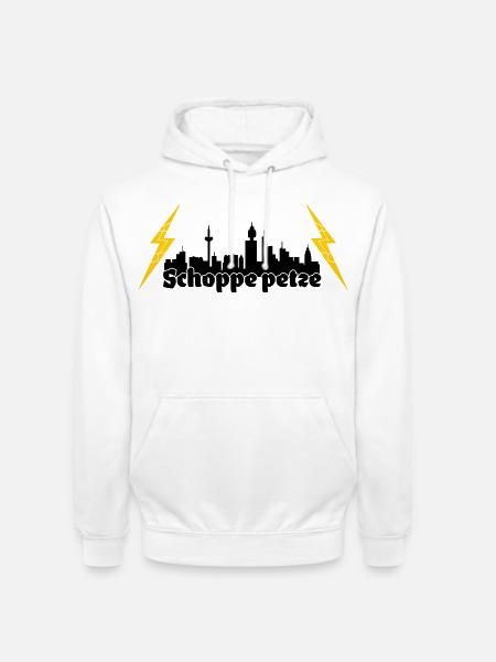 Schoppe petze ffm skyline - Unisex Hoodie - Weiß