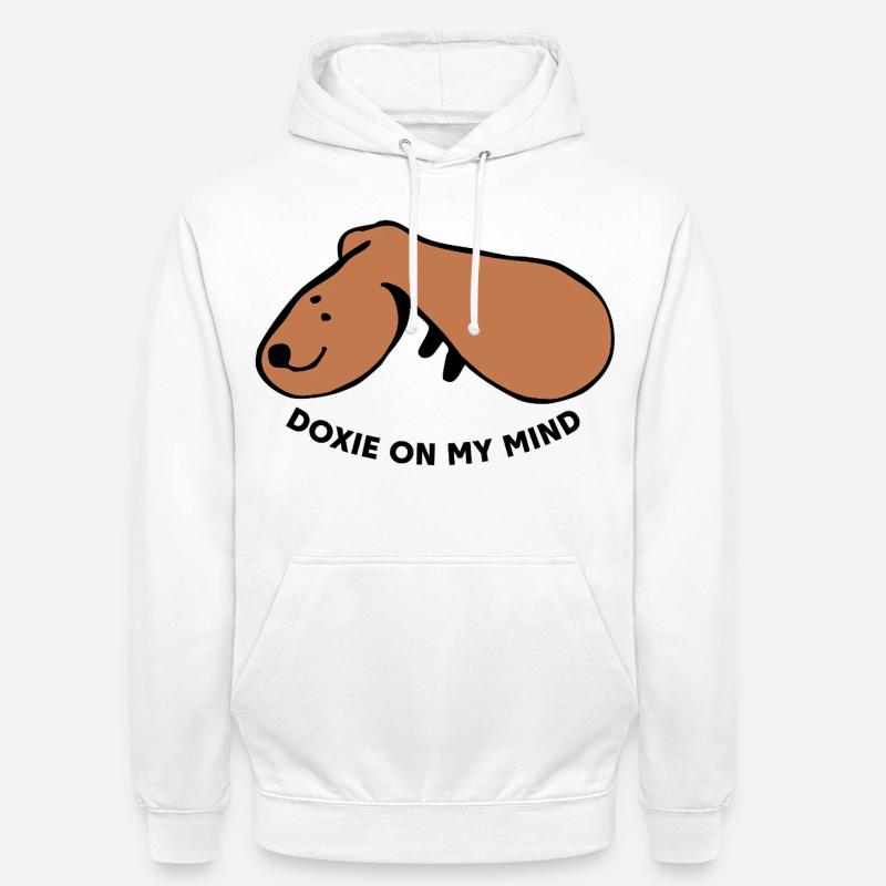 Chien décontracté – Tout simplement détendu - Sweat-shirt à capuche unisexe - blanc