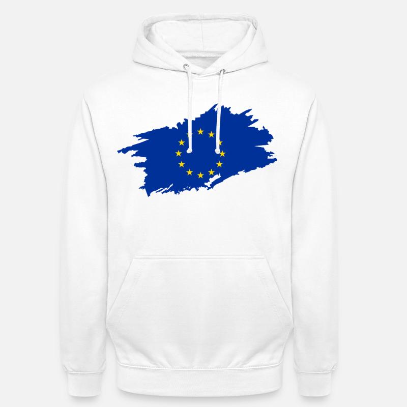 Drapeau de l’Union européenne - Sweat-shirt à capuche unisexe - blanc
