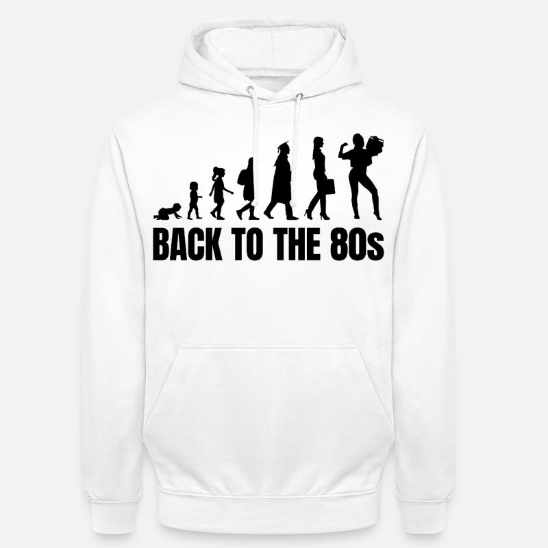 80s Evolution - Unisex Hoodie - white