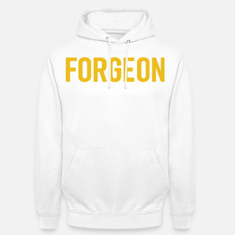 ForgeOn – Restez implacable - Sweat-shirt à capuche unisexe - blanc