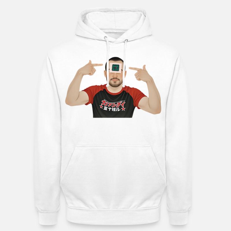 BRAIN PROCESSOR – Geek & Science-Fiction - Unisex Hoodie - Weiß