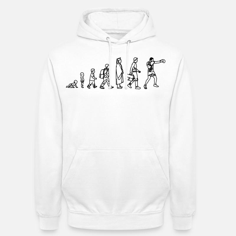 Boxen Evolution - Unisex Hoodie - Weiß