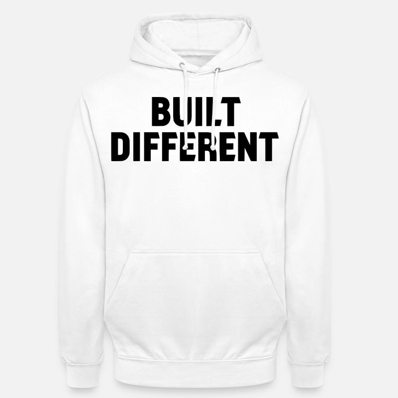 Création de lettres à déclaration différentes - Sweat-shirt à capuche unisexe - blanc