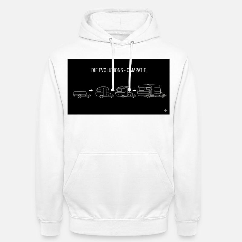 Les évolutions campatie - Sweat-shirt à capuche unisexe - blanc