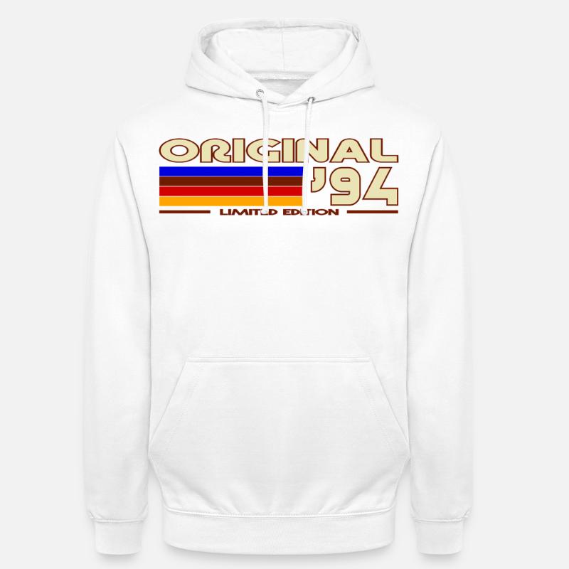 1994 - Sweat-shirt à capuche unisexe - blanc