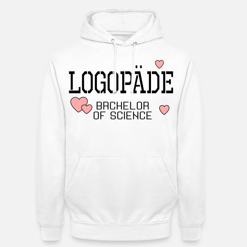 Logopäde Bachelor-Studium Logopädie - Unisex Hoodie - Weiß