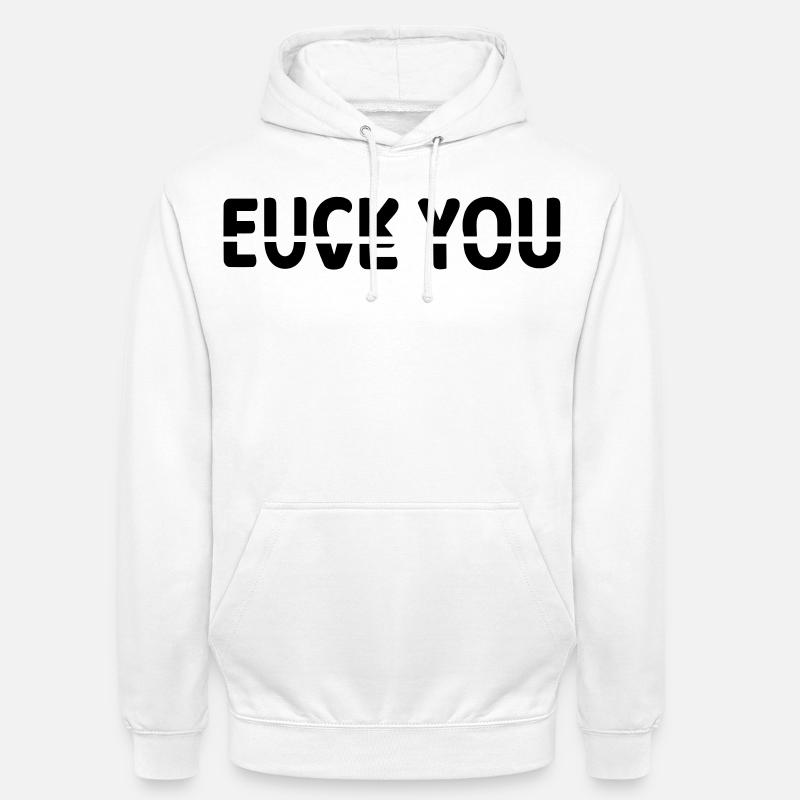 Ob ich dich liebe oder nicht # - Unisex Hoodie - Weiß