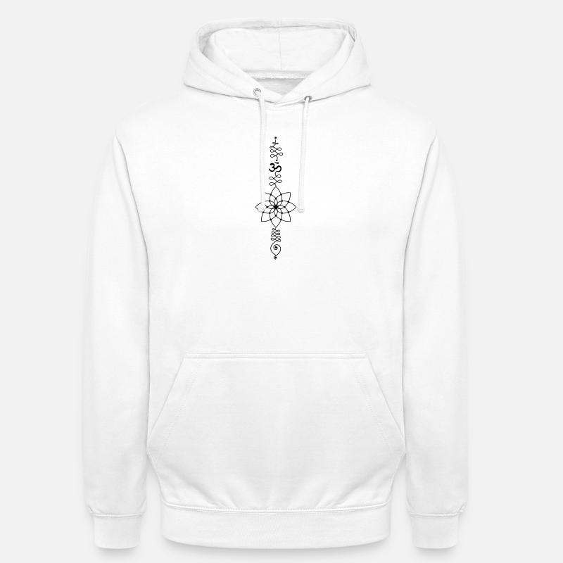 OM Totem – Pouvoir du Silence Intérieur - Sweat-shirt à capuche unisexe - blanc
