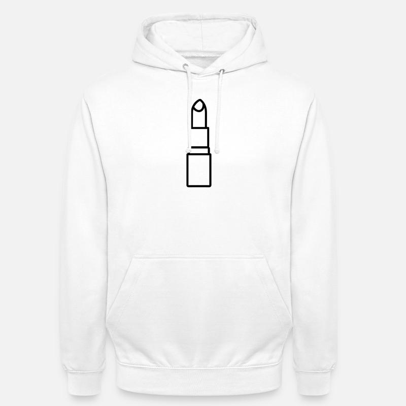 Lippenstift - Unisex Hoodie - Weiß