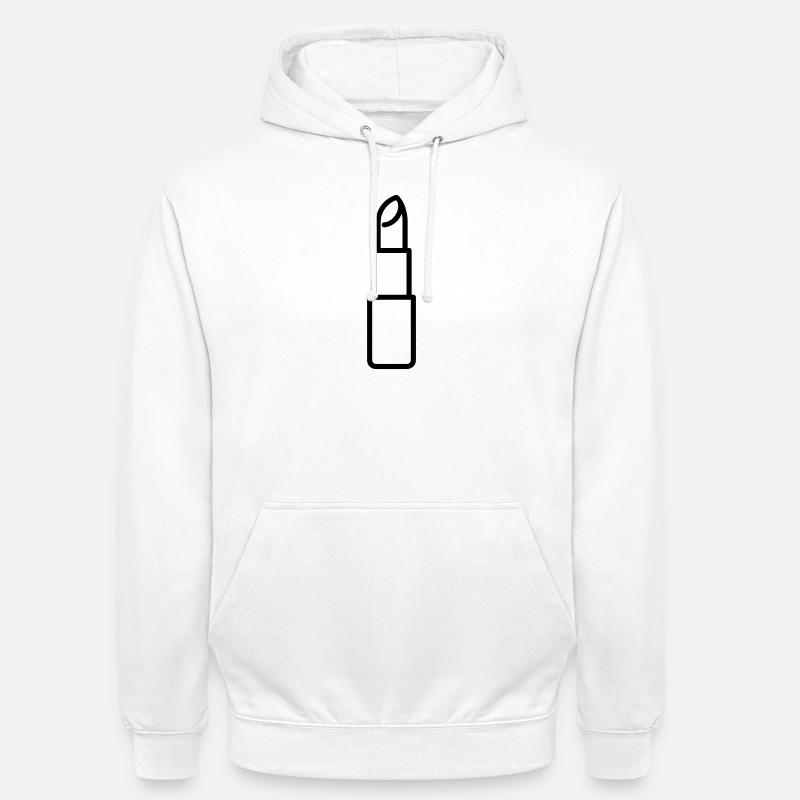 Lippenstift - Unisex Hoodie - Weiß