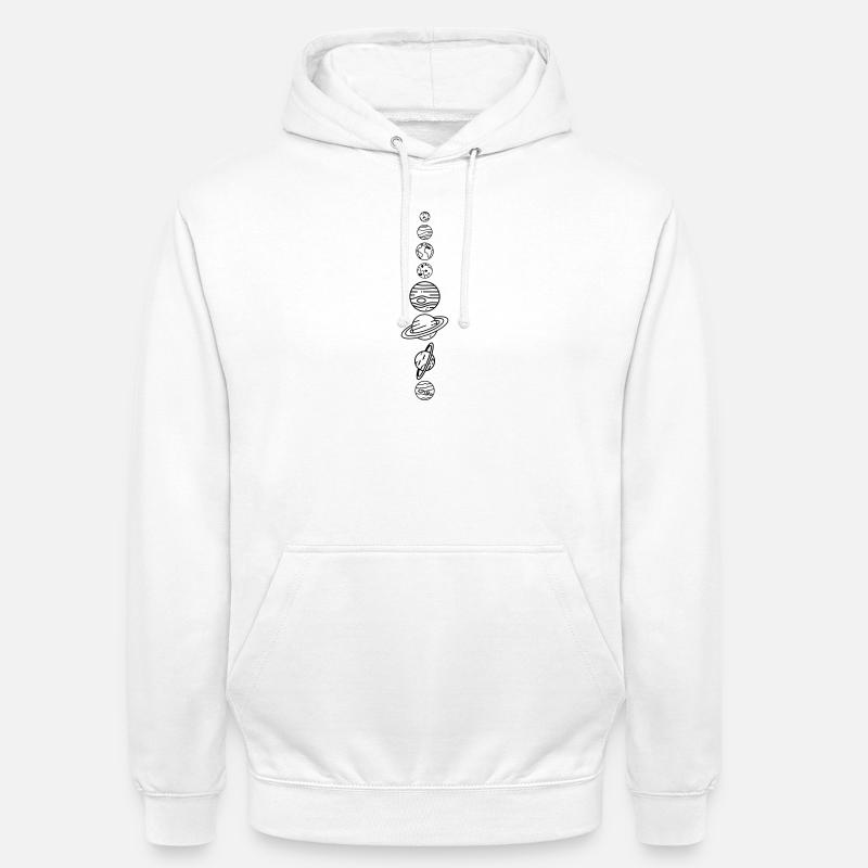 Solar System Planets – Solar System Space - Unisex Hoodie - white