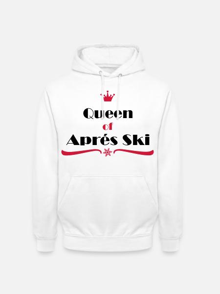 queen of apres ski - Unisex Hoodie - white
