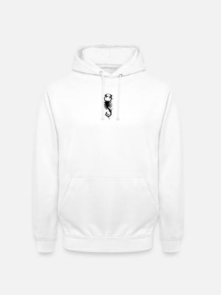Stammes-Skorpion-Tattoo-Design - Unisex Hoodie - Weiß