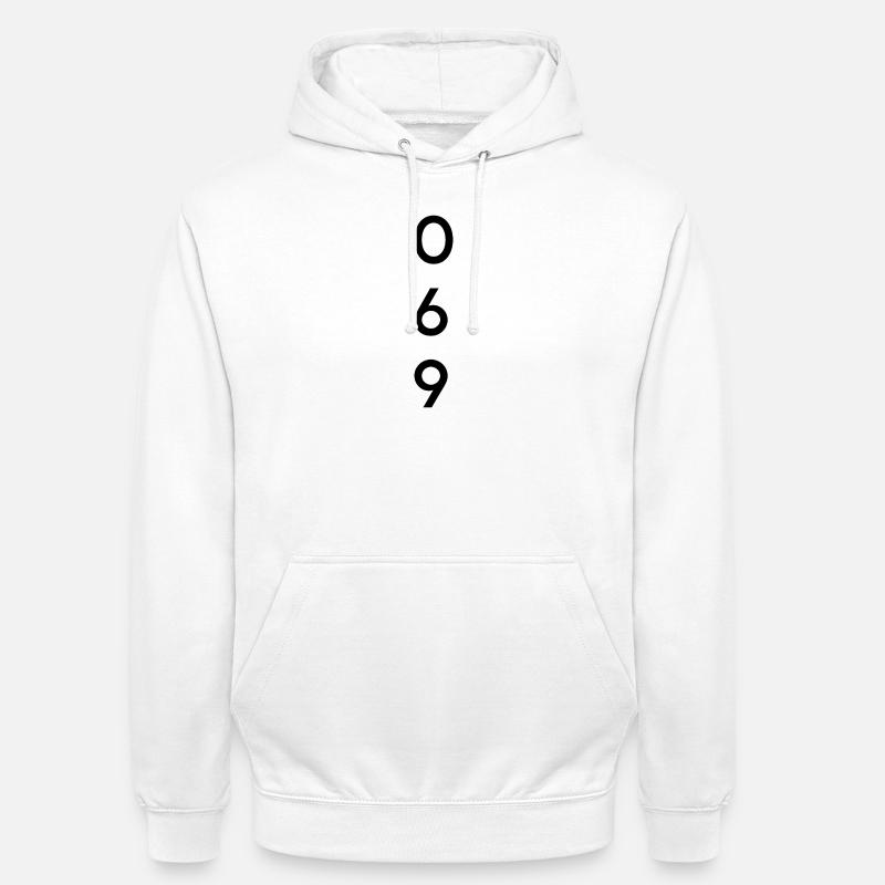 069 - Area code - Frankfurt - Unisex Hoodie - white