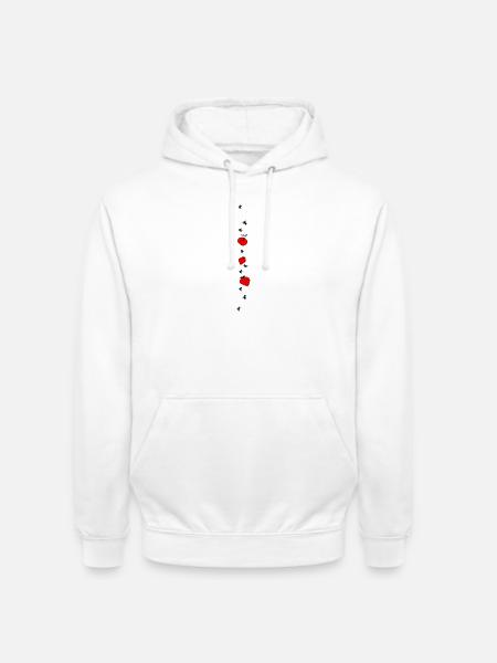Erdbeeren Obst Ameisen - Unisex Hoodie - Weiß