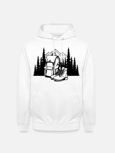 Absolute black, where it all begins - Unisex Hoodie - white