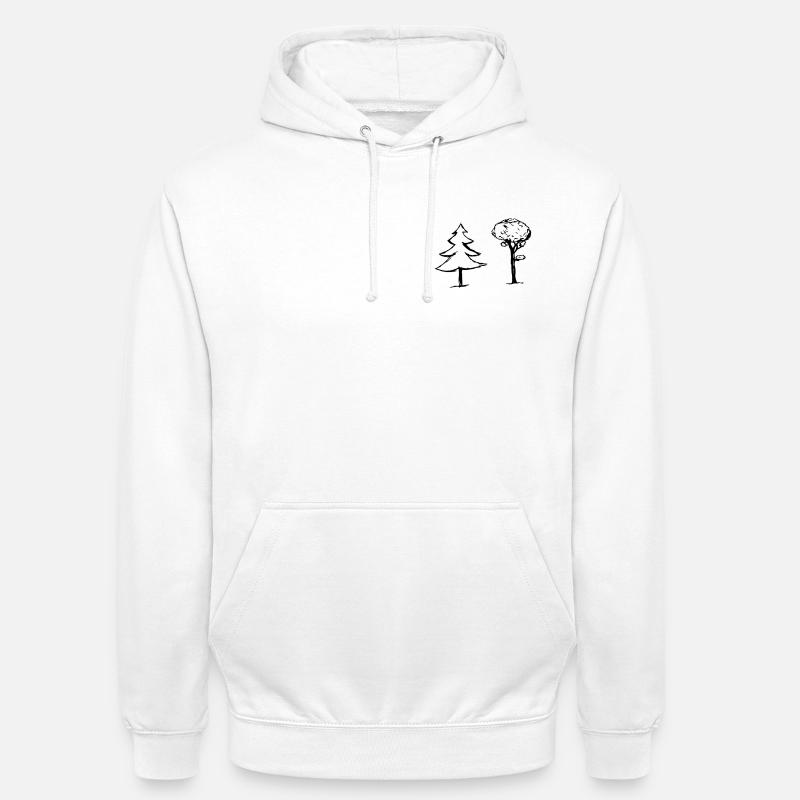Bäume - Unisex Hoodie - Weiß