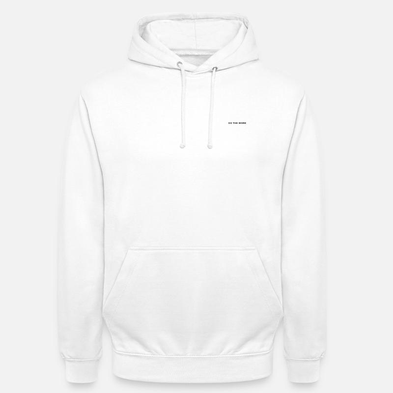 Do The Work Minimalist Tee - Unisex Hoodie - white