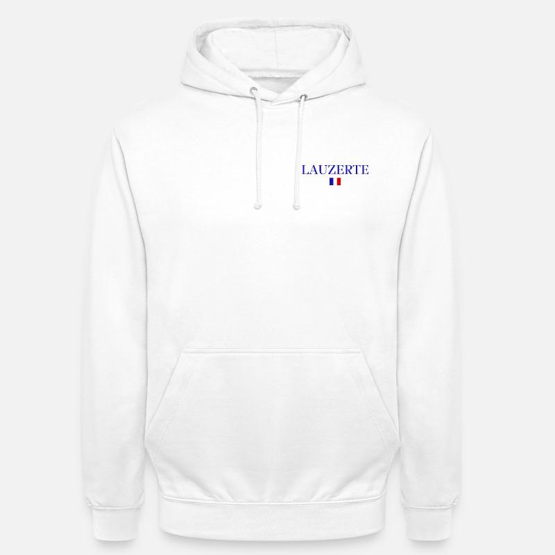 LAUZERTE-Conception du drapeau français. - Sweat-shirt à capuche unisexe - blanc