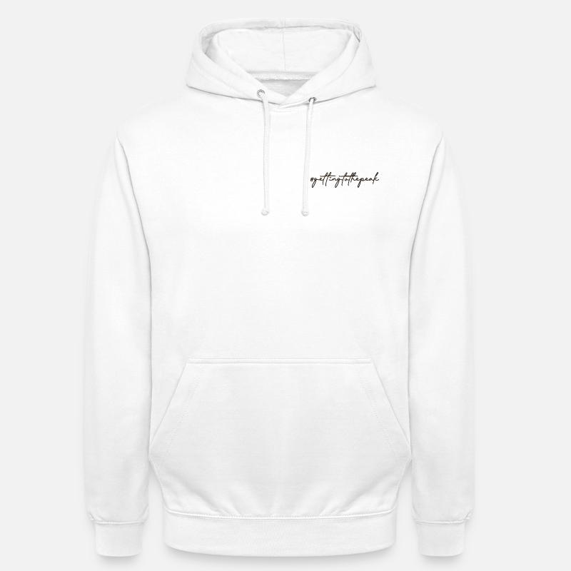 #gettingtothepeak – Votre chemin vers le sommet ⛰️ - Sweat-shirt à capuche unisexe - blanc