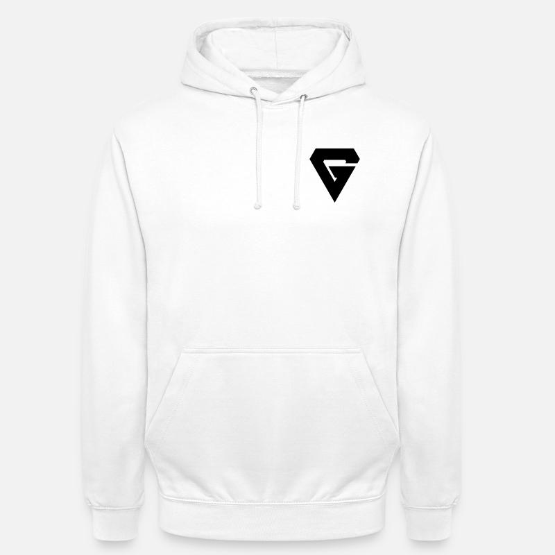 G - Sweat-shirt à capuche unisexe - blanc