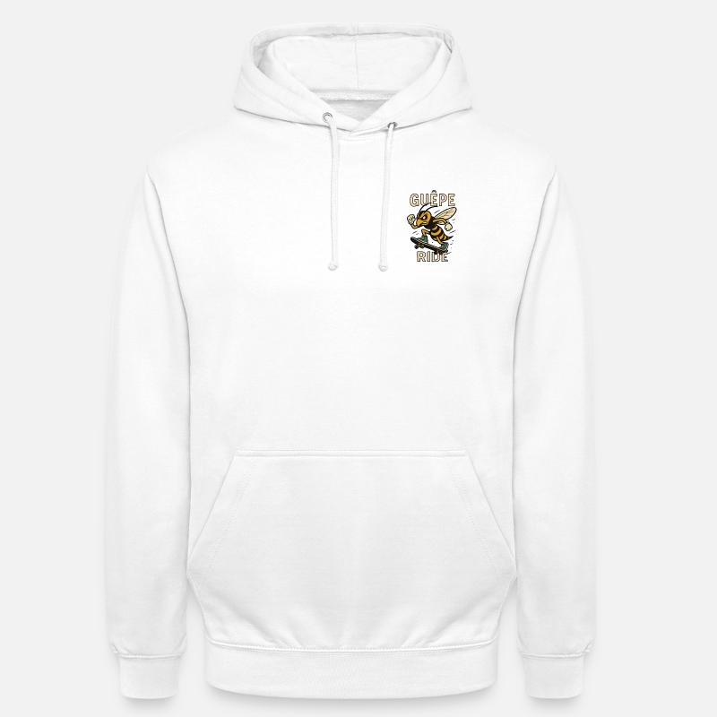 Guêpe Ride - Bee Proud - Sweat-shirt à capuche unisexe - blanc