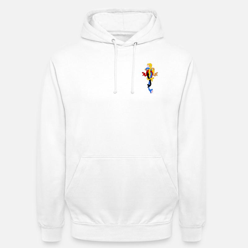 Schlangenbogen in stilisierten Farben - Unisex Hoodie - Weiß