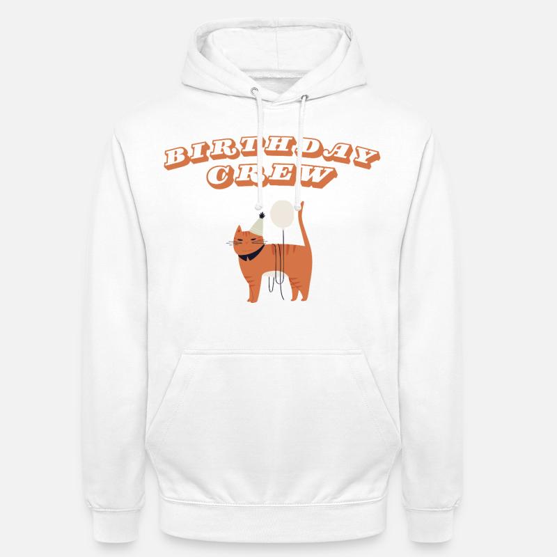 Équipe d’anniversaire - Sweat-shirt à capuche unisexe - blanc