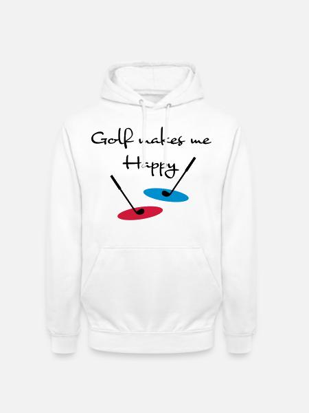 golf - Sweat-shirt à capuche unisexe - blanc