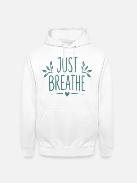 Achtsamkeit Entspannung Blätter - Unisex Hoodie - Weiß