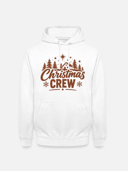 Rustikale Weihnachts Crew - Unisex Hoodie - Weiß
