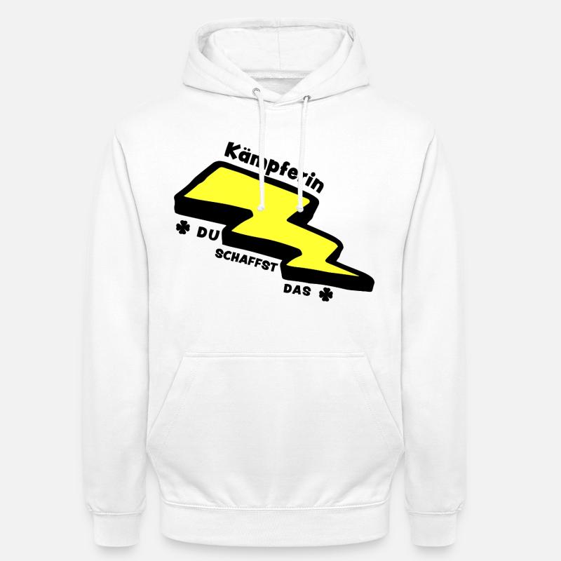 Glücksbringer: Kämpferin - Du schaffst das! - Unisex Hoodie - Weiß