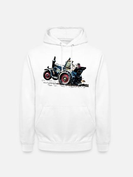 Lanz Traktor Bulldog Power - Unisex Hoodie - Weiß