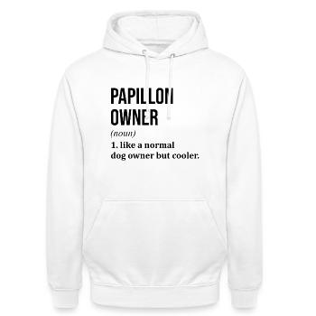 Papillon - Unisex Hoodie - white - Front - AI Model Male 185 dark (185cm) & AI Model Female 172 dark (172cm)